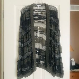 Leith Distressed Knit Cardigan